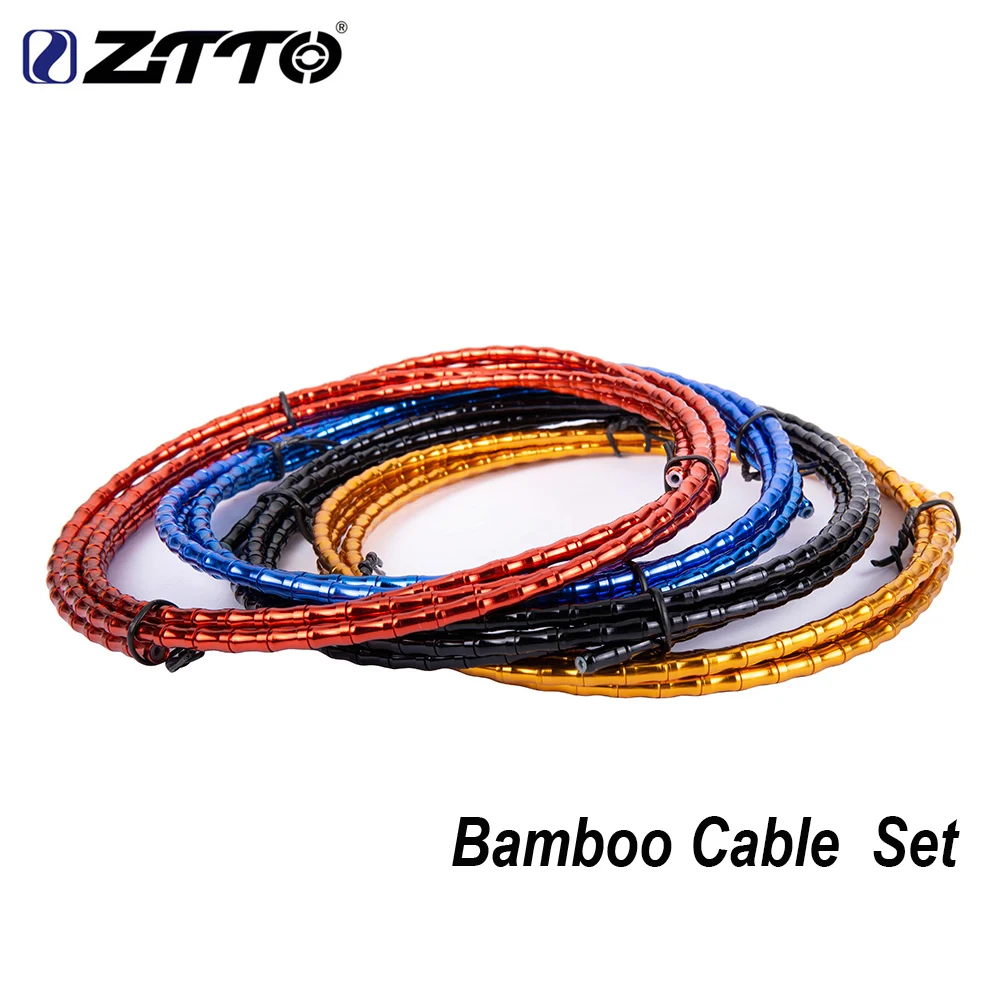 ZTTO MTB Racefiets Floding Fiets CNC Bamboe Remleiding Cover Elite Aluminium Links горный сдвиг Kabel Slang 1800 мм