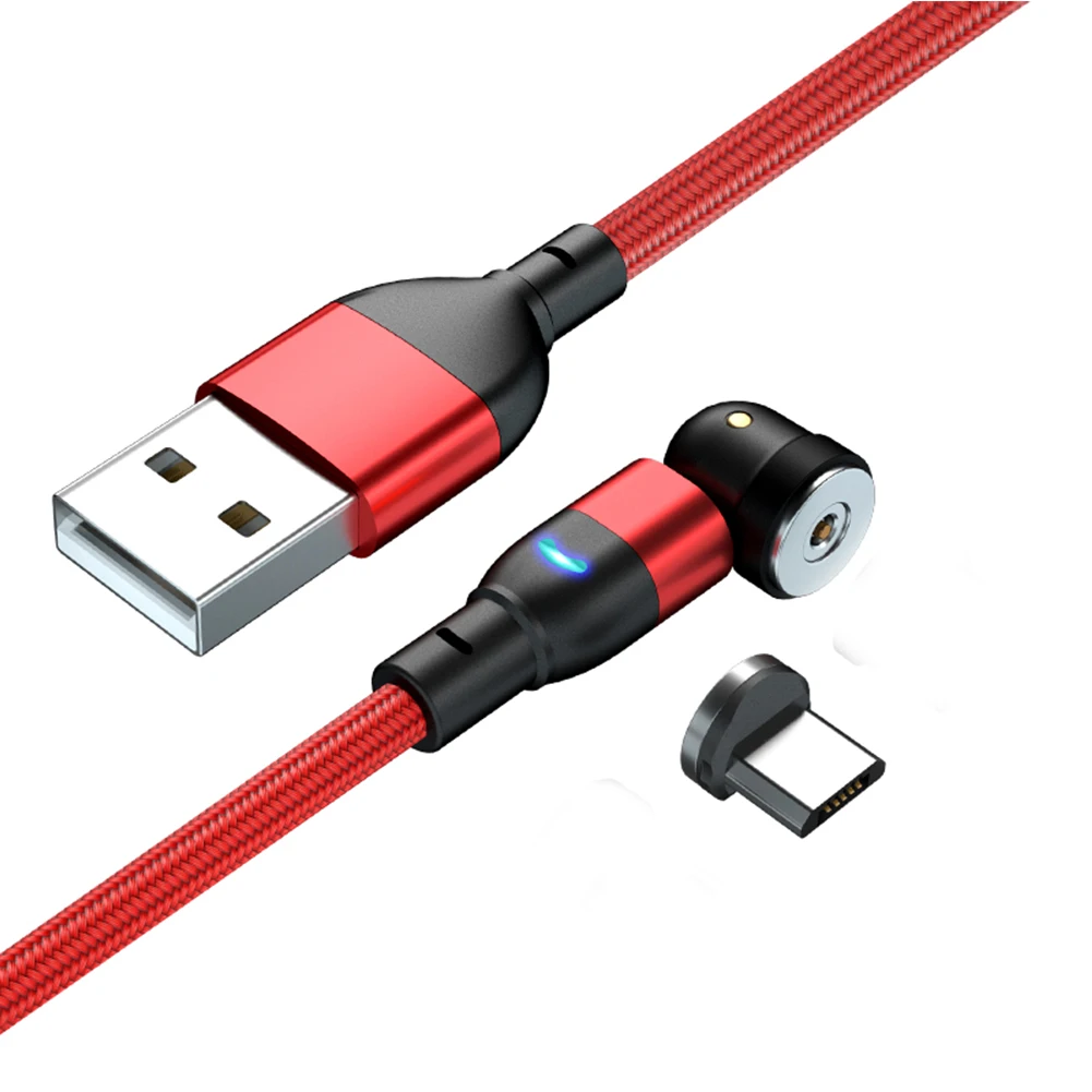 Магнитный кабель Micro USB Type-C со светодиодсветильник кой 540 А | Мобильные телефоны и