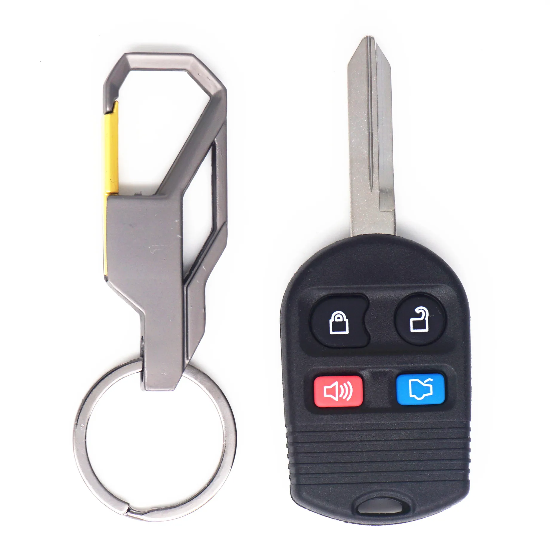 Чехол для ключей WFMJ с 4 кнопками оболочка брелок Ford Taurus Explorer Expedition Escort Crown Victoria Focus