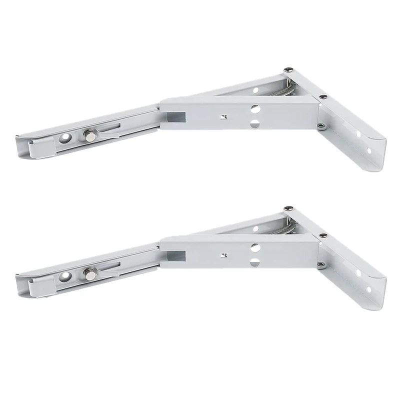 

2 Pieces of Foldable Metal Shelf Bracket Corner Support Bracket Display Stand