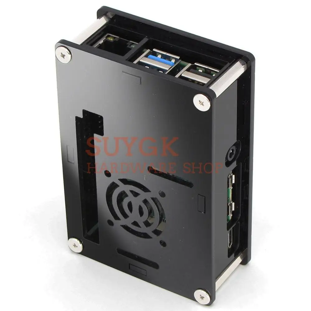 Корпус для Raspberry PI 4 акриловый корпус из ПММА PI4 Model B 1 ГБ/2 ГБ/4 ГБ пластиковый