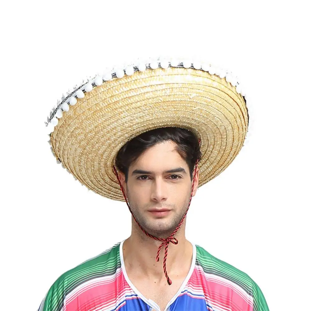Мексиканская Шляпа из натуральной соломы мини сомбреро карнавал сумасшедшая