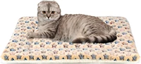 ultra soft pet dogcat bed mat with cute prints reversible fleece dog crate kennel pad machine washable pet bed liner