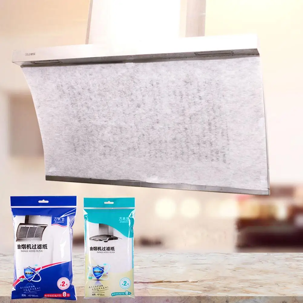 

2PCS Home Use Hood Oil-proof Filter Sticker Oil-absorbing Paper