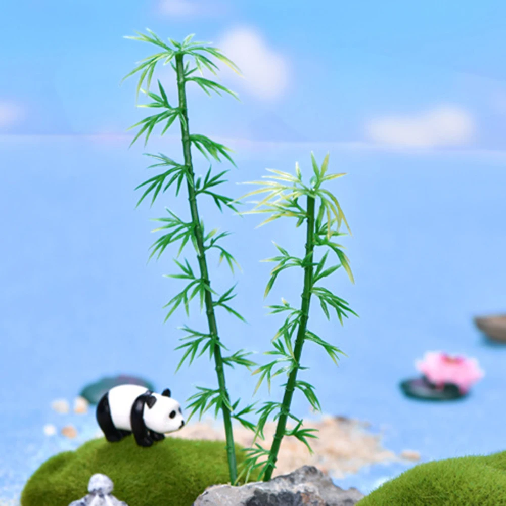 Искусственные зеленые листья бамбука искусственные растения для дома