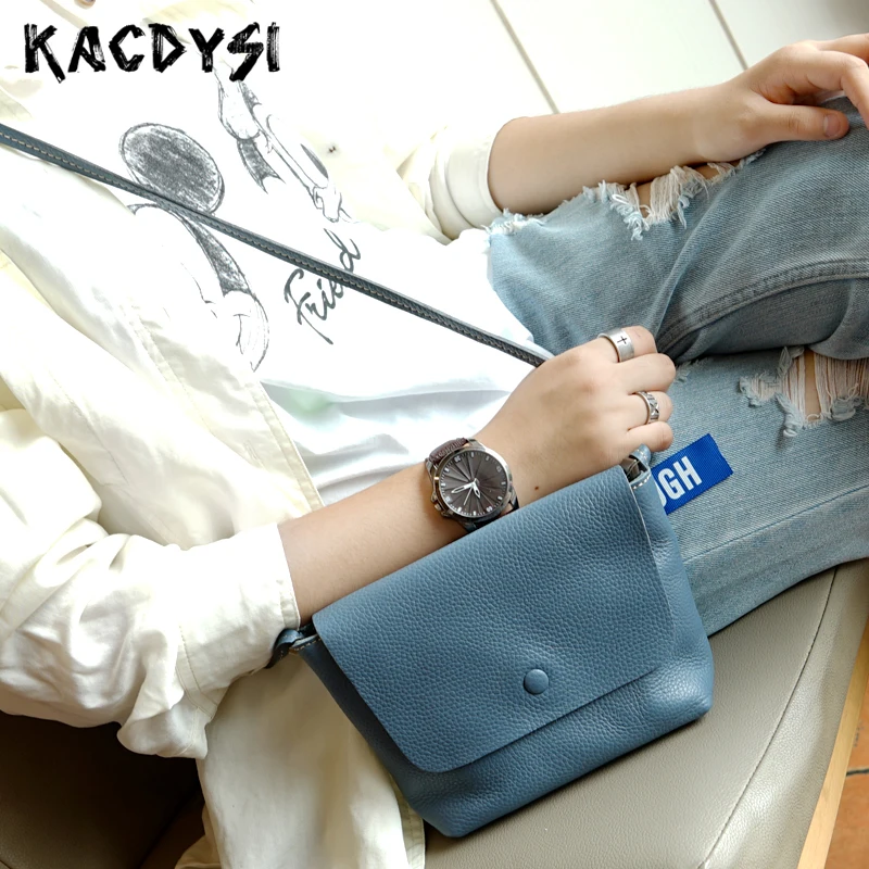 Дизайнерская Маленькая женская сумка-мессенджер из 100% натуральной кожи в стиле