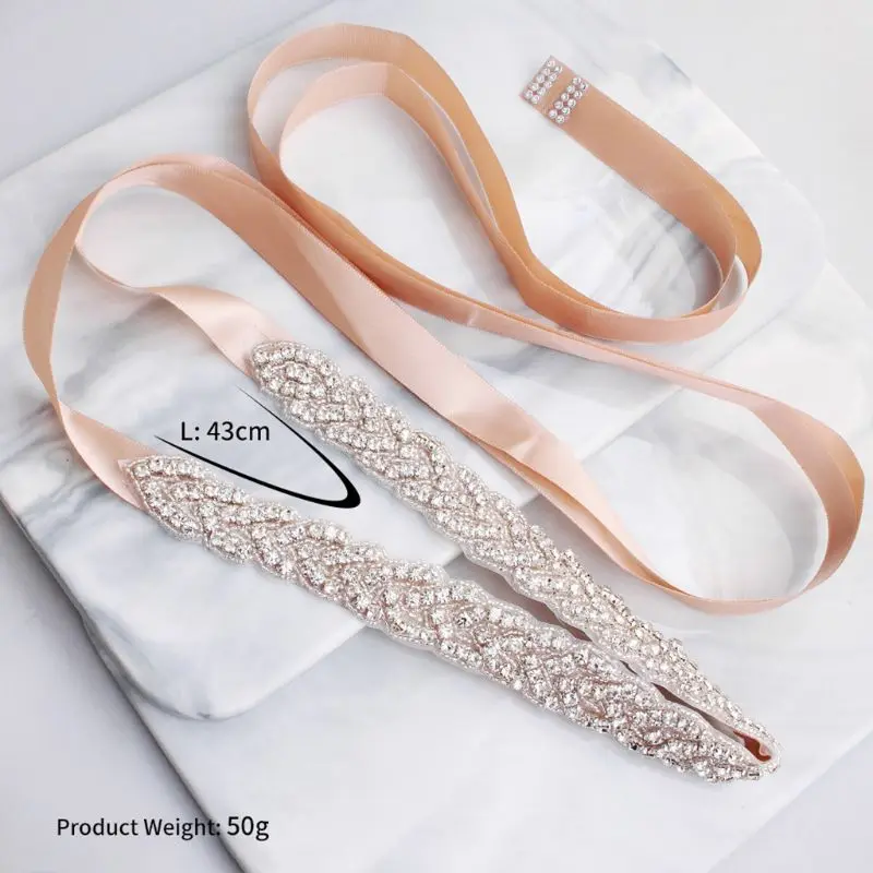 Роскошный ювелирный свадебный пояс с аппликацией ромбовидные Стразы женский для