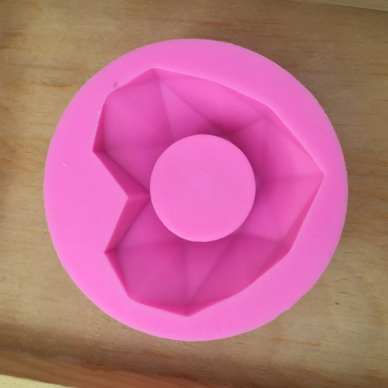 3D геометрическое сердце силиконовая форма формы для свечи DIY Арома гипсовый Декор Инструменты для выпечки торта искусство мыло ручной работы изготовление пресс-форм
