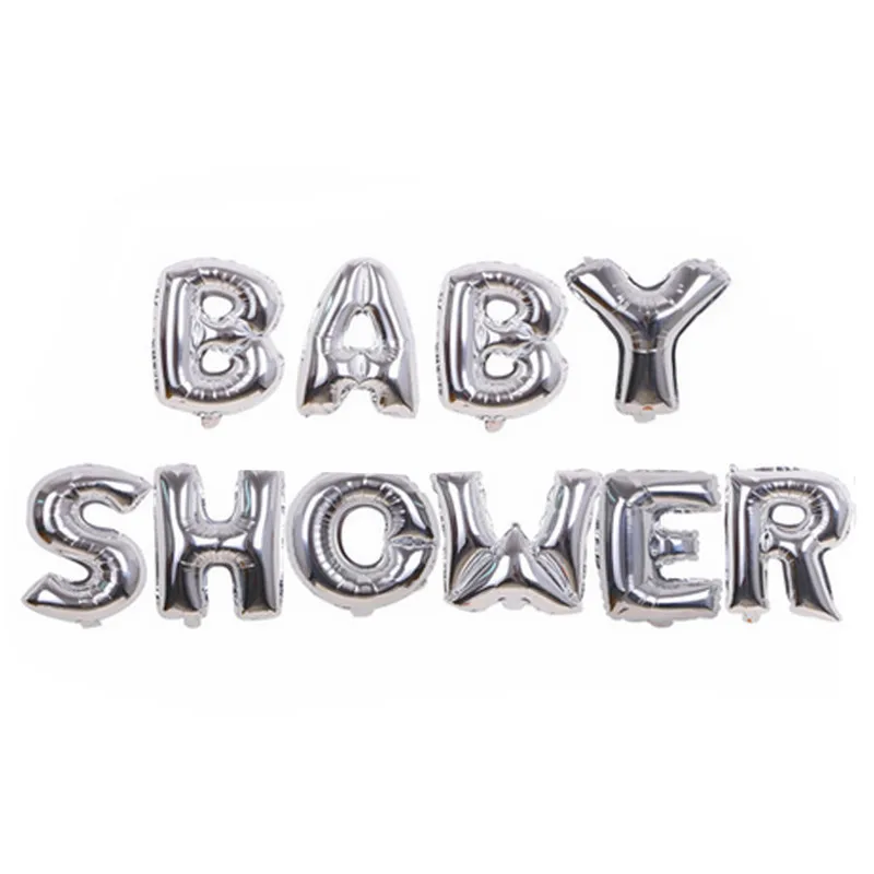 

10Pcs Rosegold 16inch Baby Shower Letter Foil Balloons Birthday Party Newborn Announcement Gender Reveal Decoration Supplies