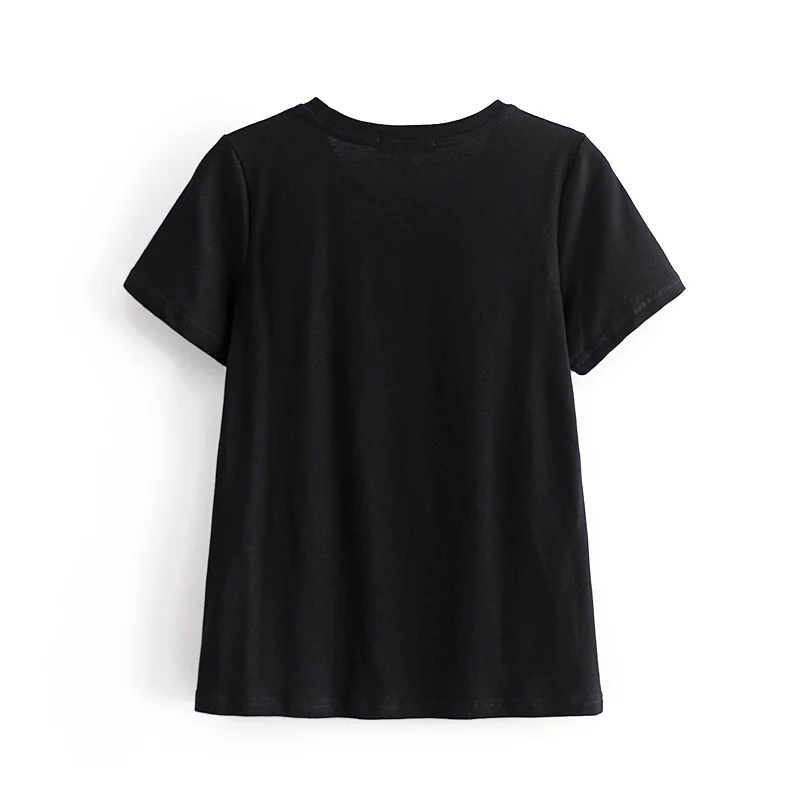 

Flocking Skull Printed Graphic Tee 2021 Summer O-Neck Short Sleeve Women Pullover Tops 2021 Casual Streetwear Cool Girls T-shirt