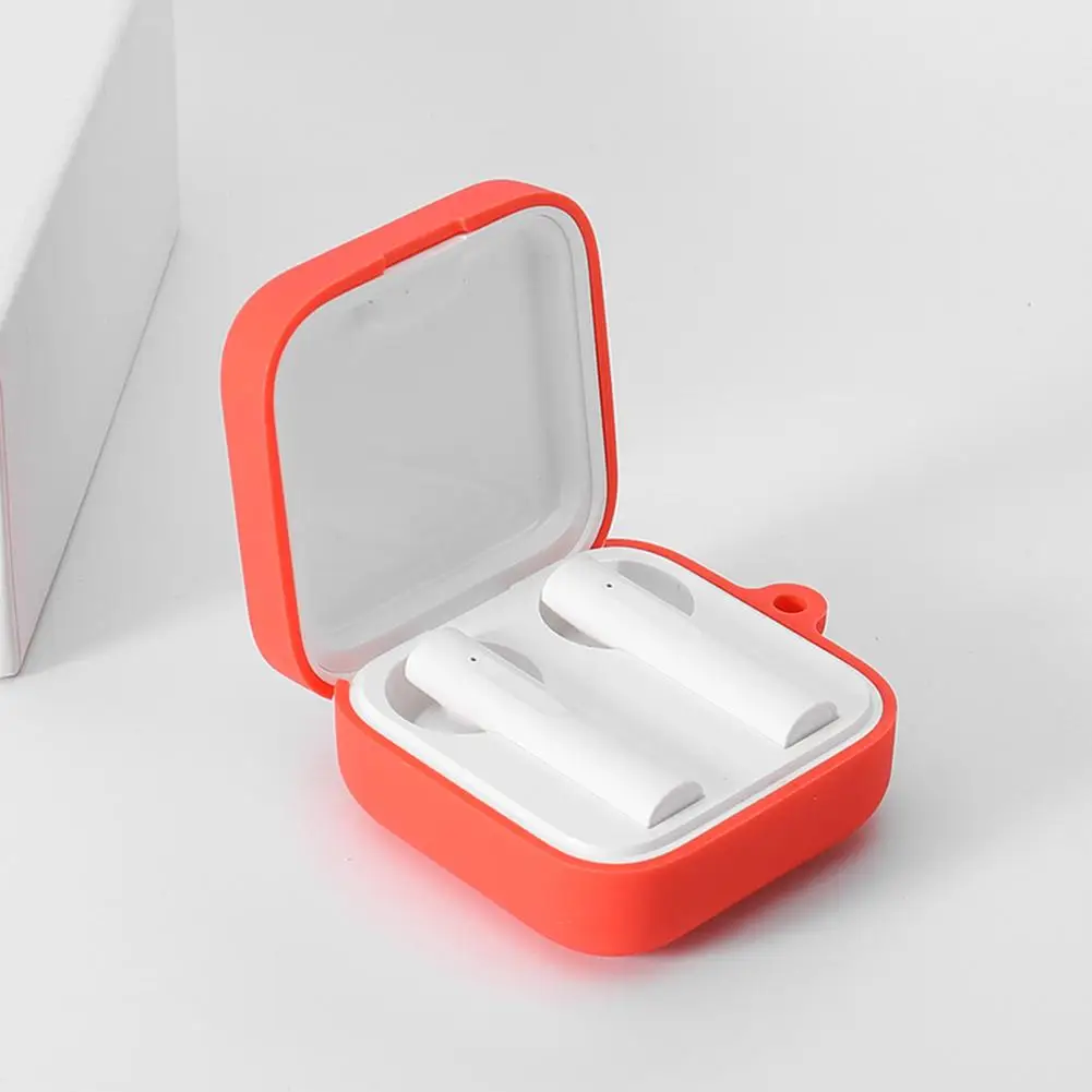 

Silicone Earphone Case Protective Cover Portable Shockproof Headset Protector For Xiaomi Air 2 SE Bluetooth Headset