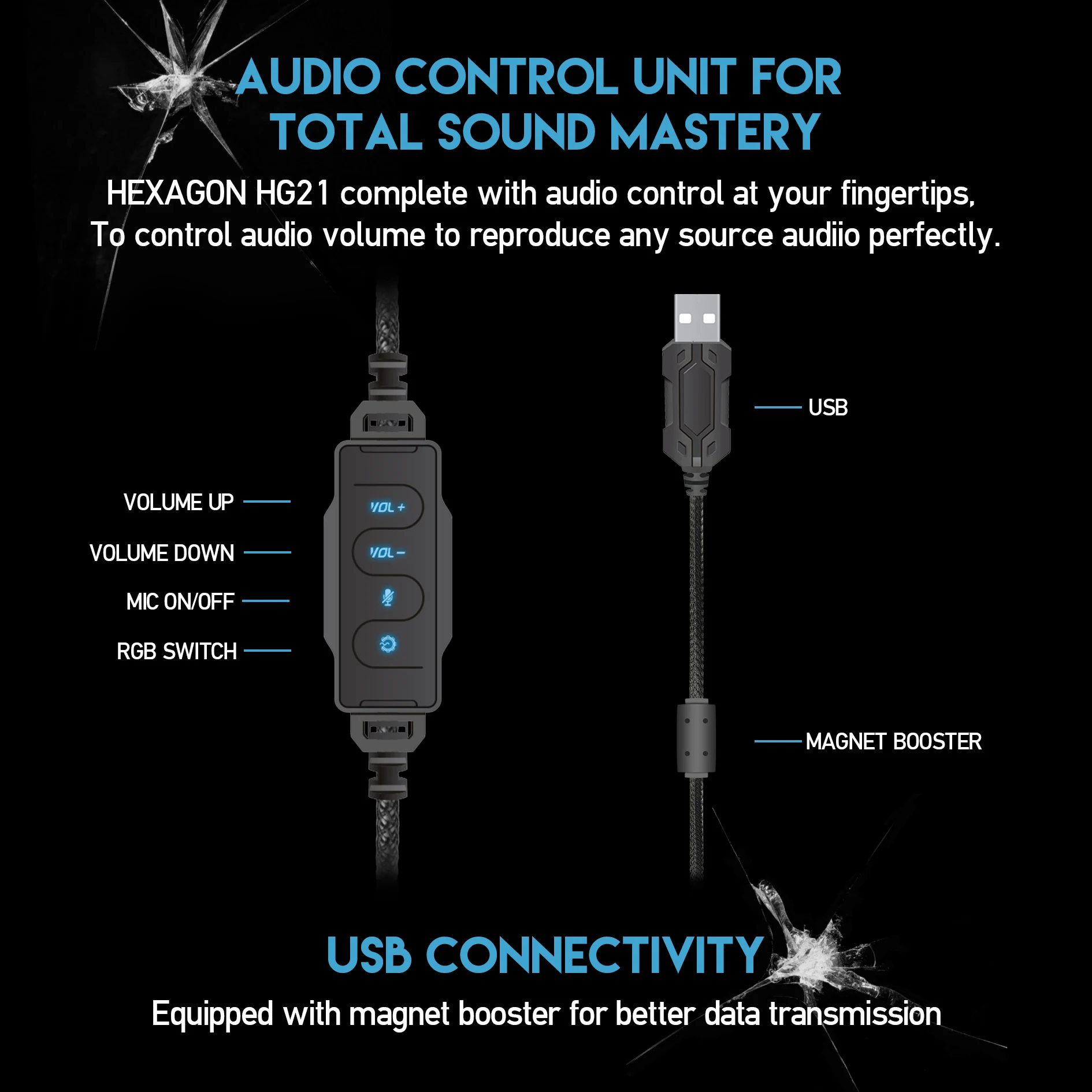 Fantech HG21 USB 7 1 виртуальный объемный звук Игровая гарнитура наушники с микрофоном
