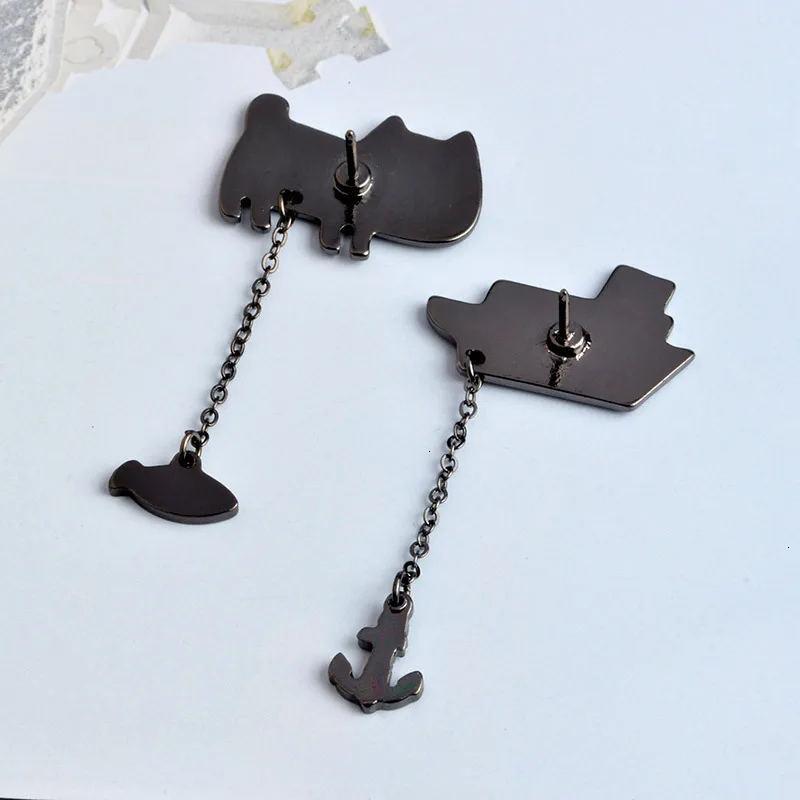 1 шт. изысканные броши в виде кошки рыбки якоря лодки для женщин мужчин пальто