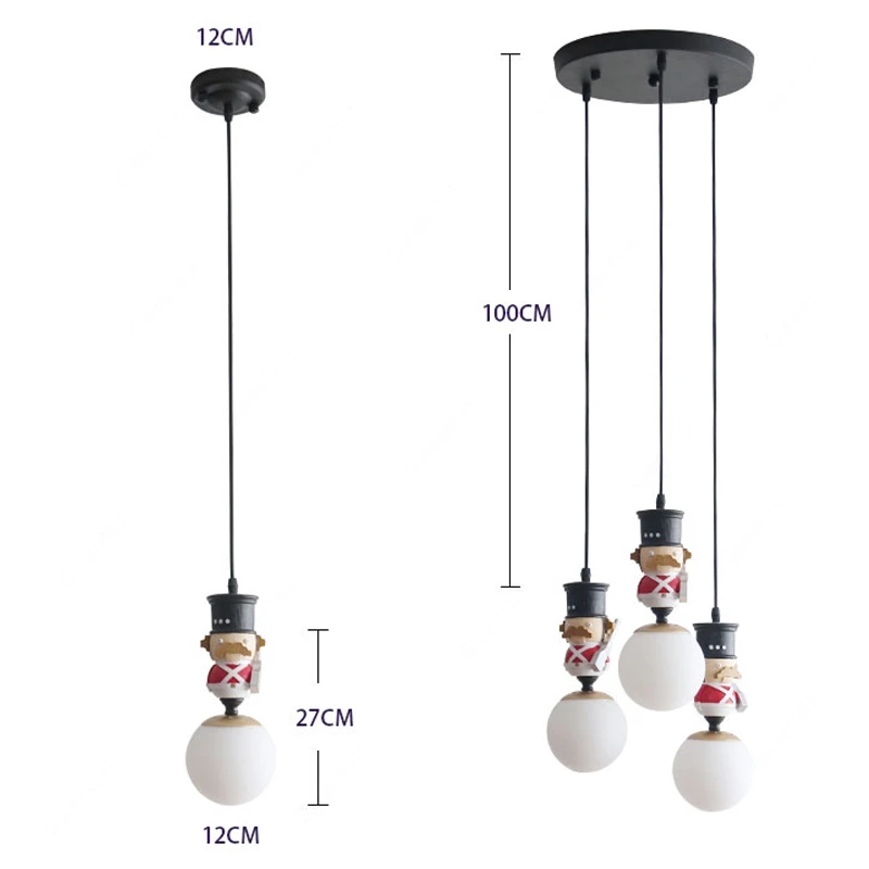 Папагу солдат марионетка скандинавский подвесной светильник для гостиной