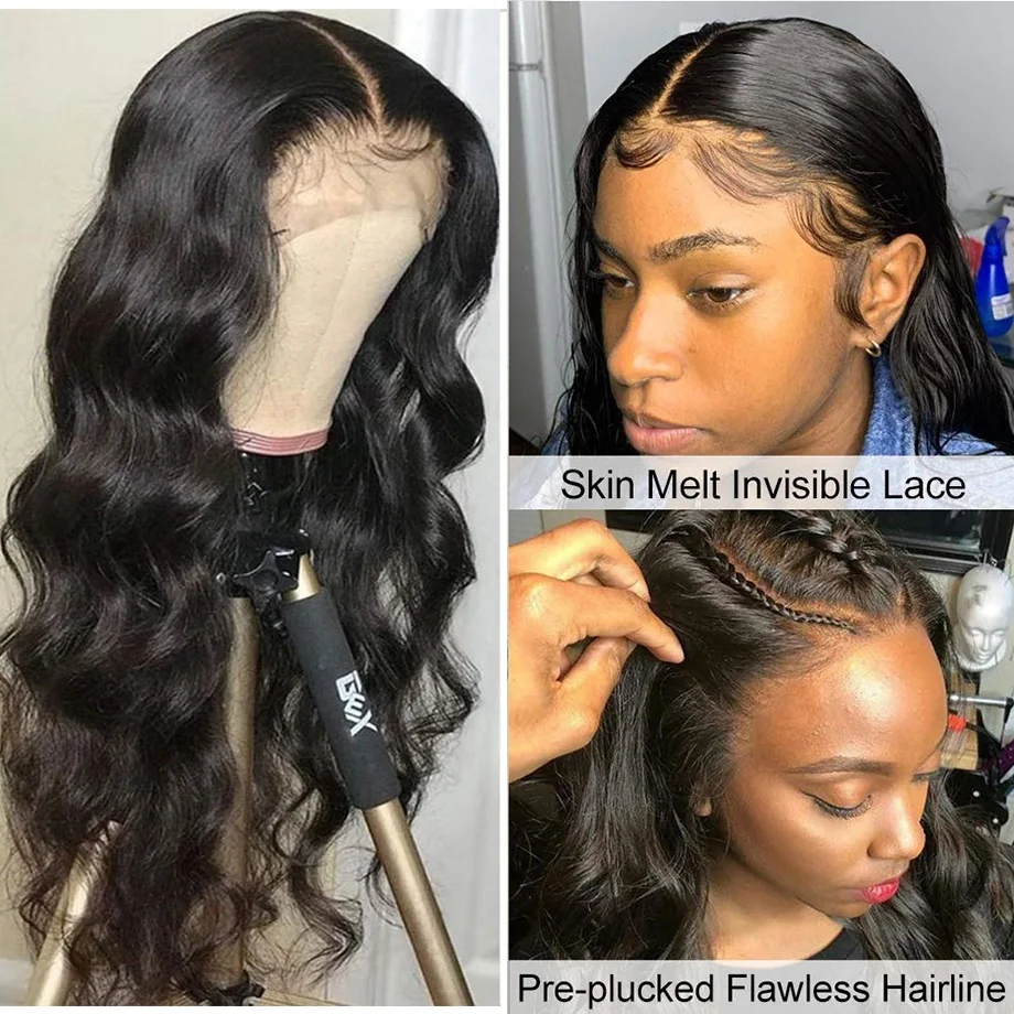 

Парики из 100% натуральных человеческих волос, 13 х4 дюймов