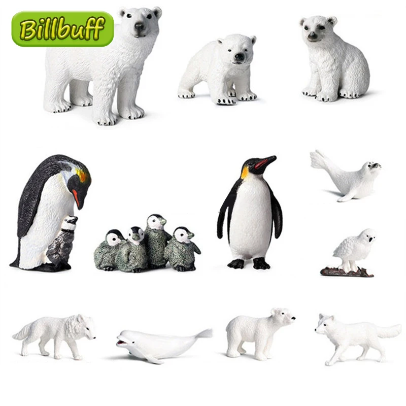 Новинка Имитация животных Белый полярный медведь Арктическая лиса Пингвин