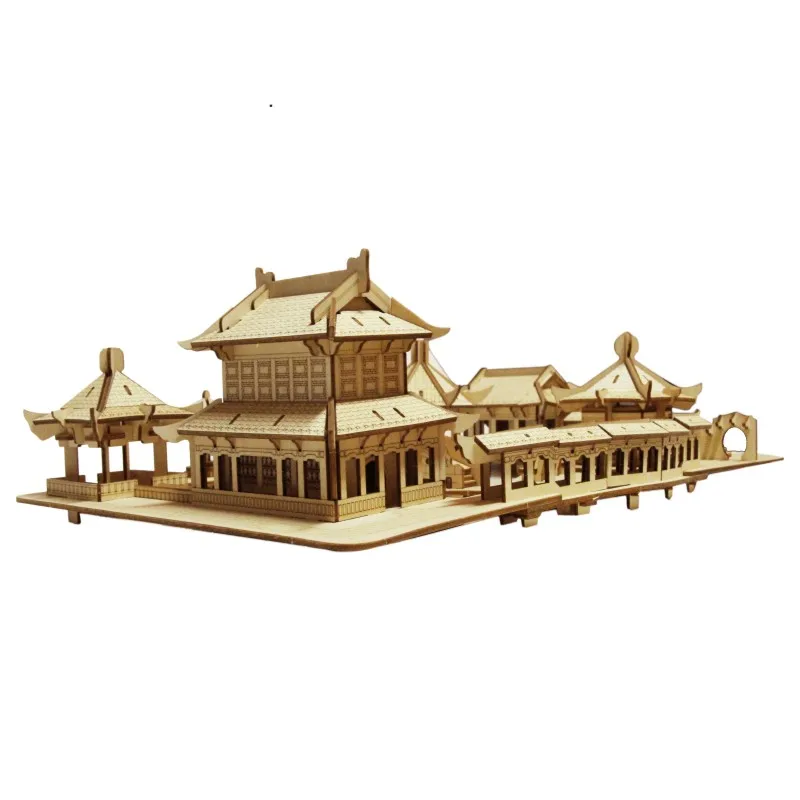 

Laser Cut 3D Wooden Toy For Children Puzzle Suzhou Garden Diy Kids Toy For Adult Gift Of High Quality More Accurate And Smoother