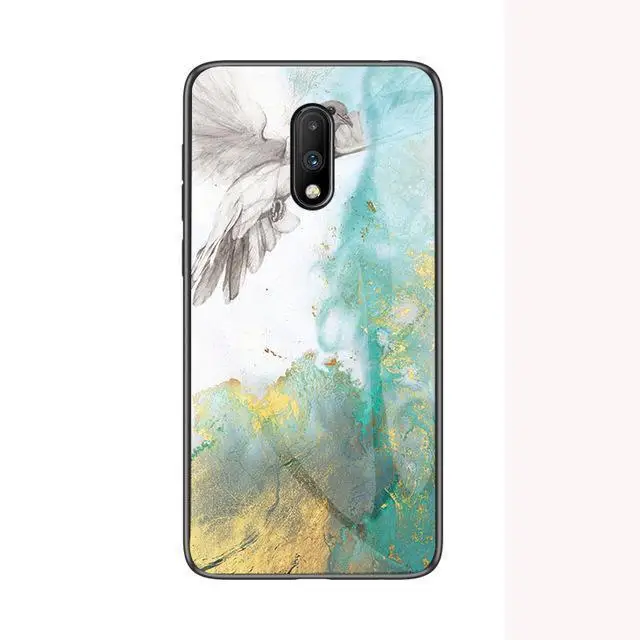 2 Роскошный Мраморный чехол из закаленного стекла для Oneplus 7TPro чехол для Oneplus 7T 7 Pro Ультратонкий чехол для One Plus 7 6 6T 5 5T 1+ 7 Чехол - Цвет: 2