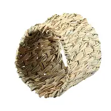 Хомяк с ручной плетением натуральная трава туннель для укрытия