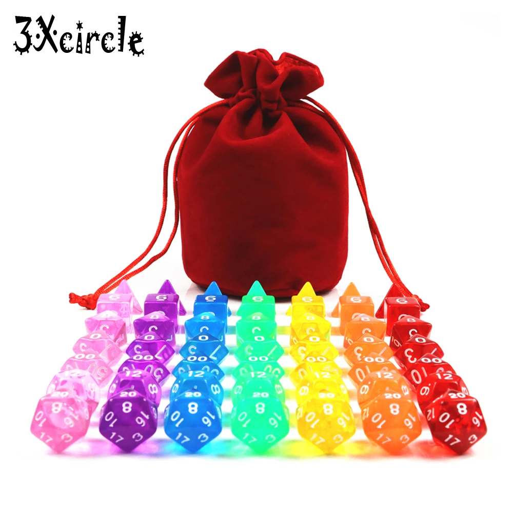 Яркая Радуга Цвета! Оптовая Продажа Прозрачный 49 шт./пакет цифровой многогранные