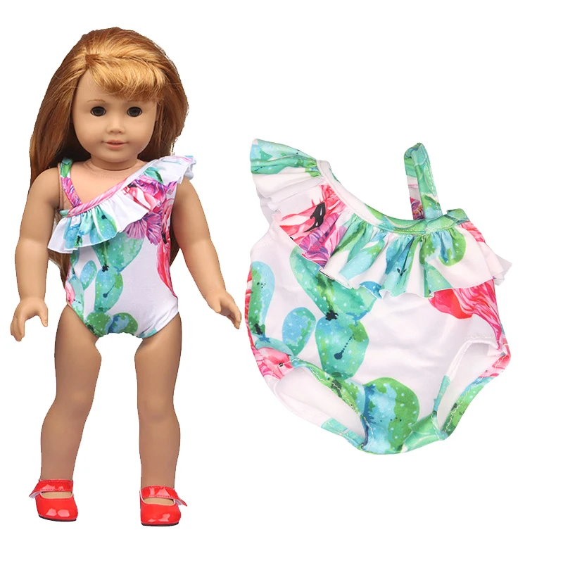 Аксессуары для летних кукол модное бикини + шпилька волос Одежда куклы 18 дюймов