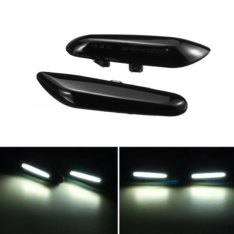

2pcs Dynamic Flowing LED Turn Signal Side Marker Light Blinker Lamp for BMW E46 E60 E61 E90 E91 E81 E82 E88 X3 X1