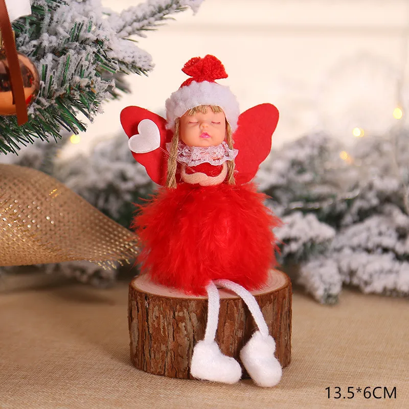 Новинка года, милые рождественские куклы Санта-Клаус/Снеговик/Ангел, Noel, Рождественское украшение для дома, рождественский подарок для детей