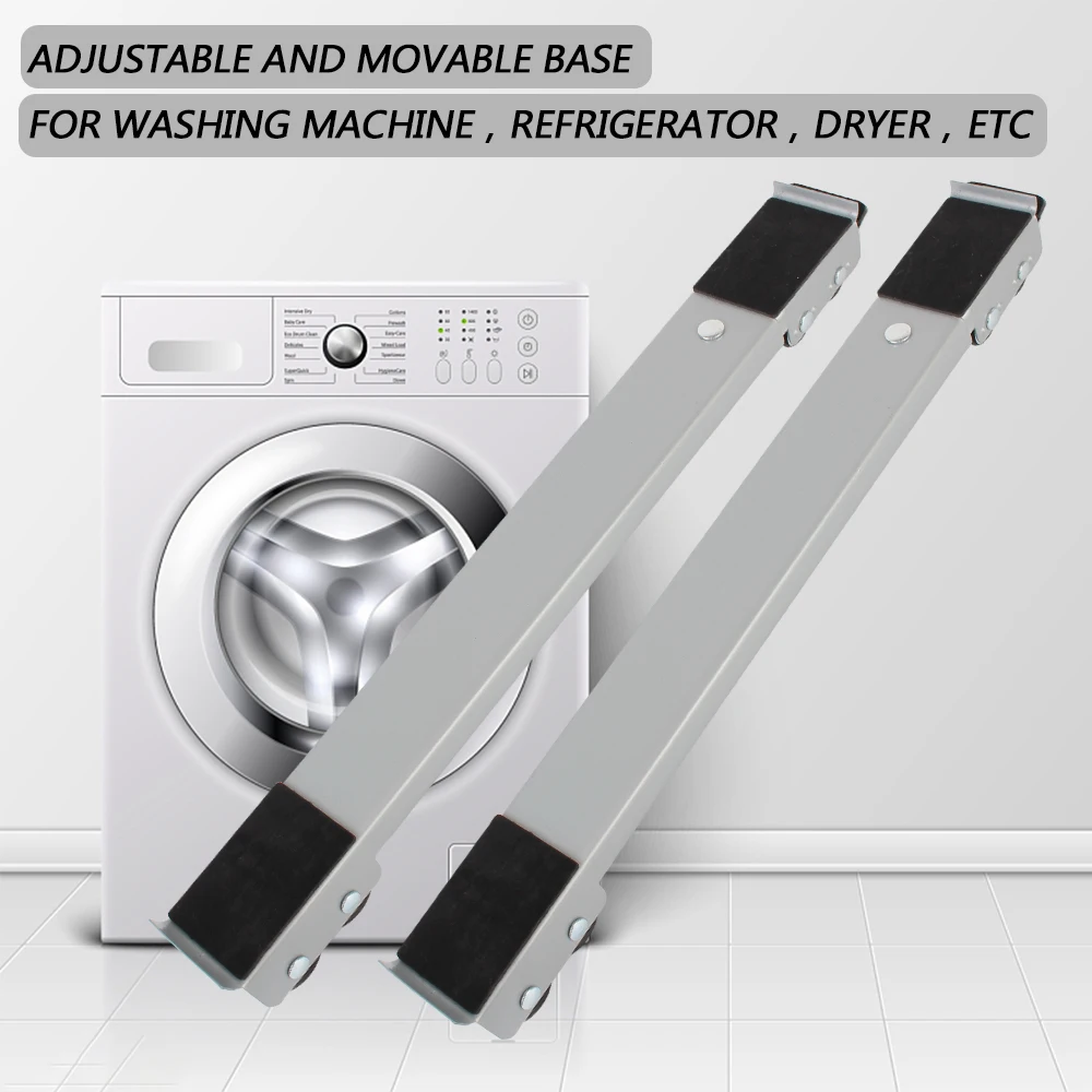 Universal Multifunctional 24 Wheel Dryer Holder Adjustable Washing Machine Stand Mobile Roller Bracket Refrigerator Base Mount