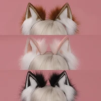 cartoon cat ears headband headwear fur ear cat cosplay head band hair accessories for women girls kid party lolita cosplay ears