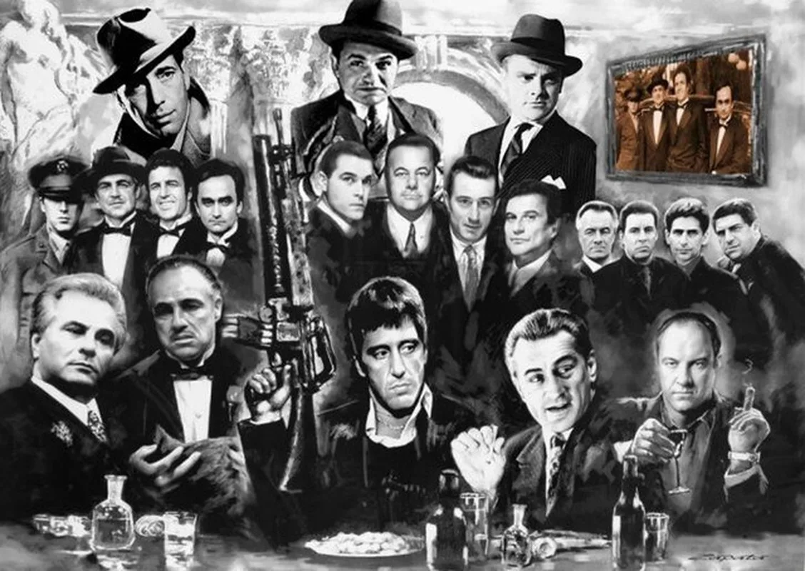 Картина маслом на холсте The Godfather картина мафией постер с принтом декоративный