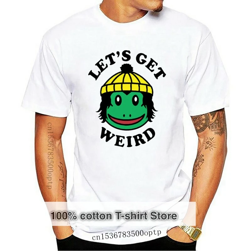 

Finn Wolfhard Let's Get Weird White T-Shirt Tees Clothing