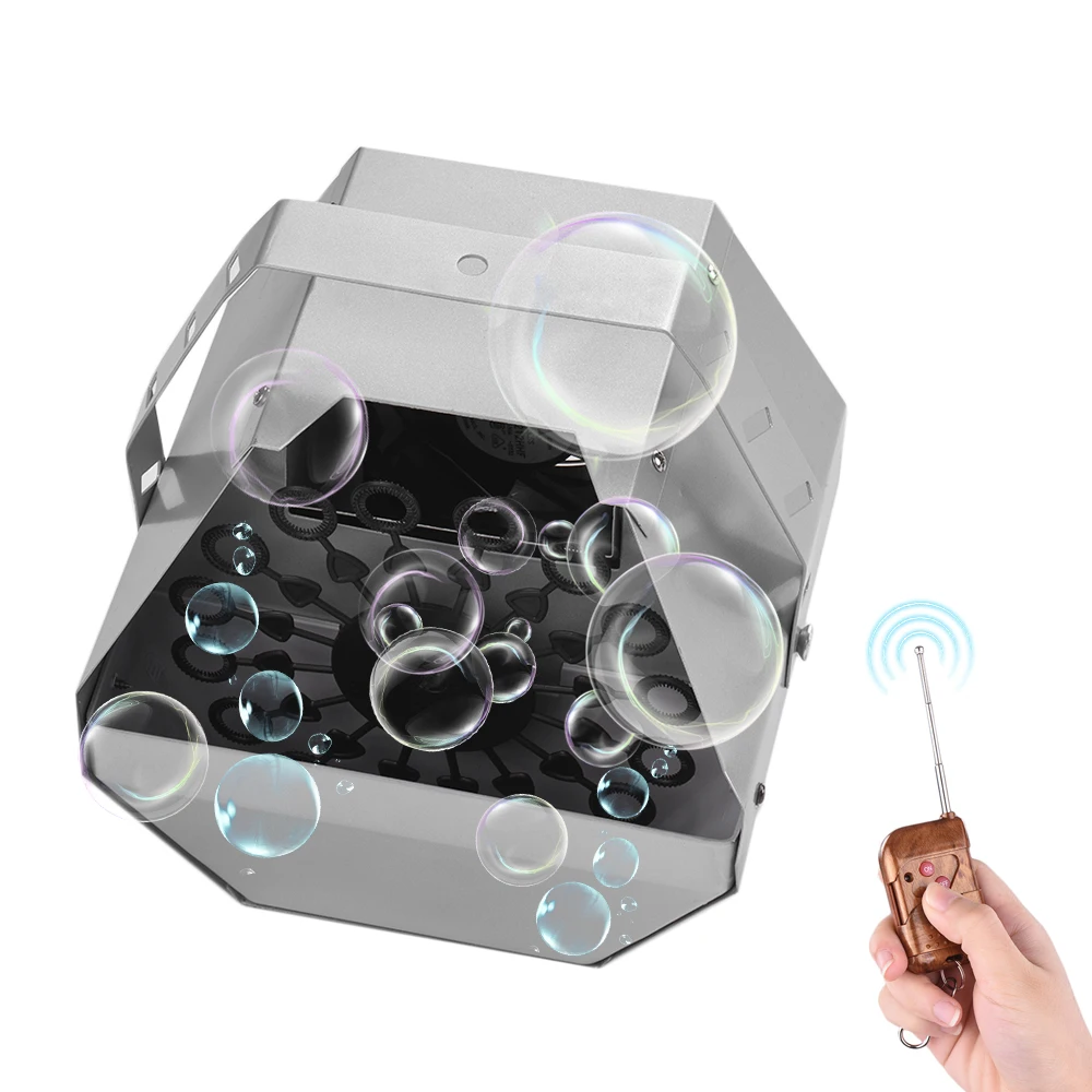 

Compact Size Automatic Bubble Machine with Wireless Remote Control for Wedding Birthday Party Live Concert DJ Bar KTV Stage