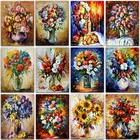 Алмазная 5D мозаика сделай сам для рисования пейзажа, цветка, подсолнуха, розы, полностью квадратная и круглая вышивка, вышивка крестиком, краска для домашнего декора, искусство