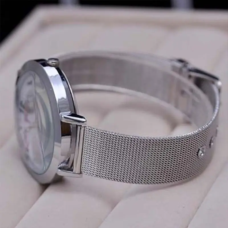 

Women Arabic Numerals Jewelry Round Dial With Rhinestones Casual Fashion Analog Gift Alloy Quartz Wrist Watch