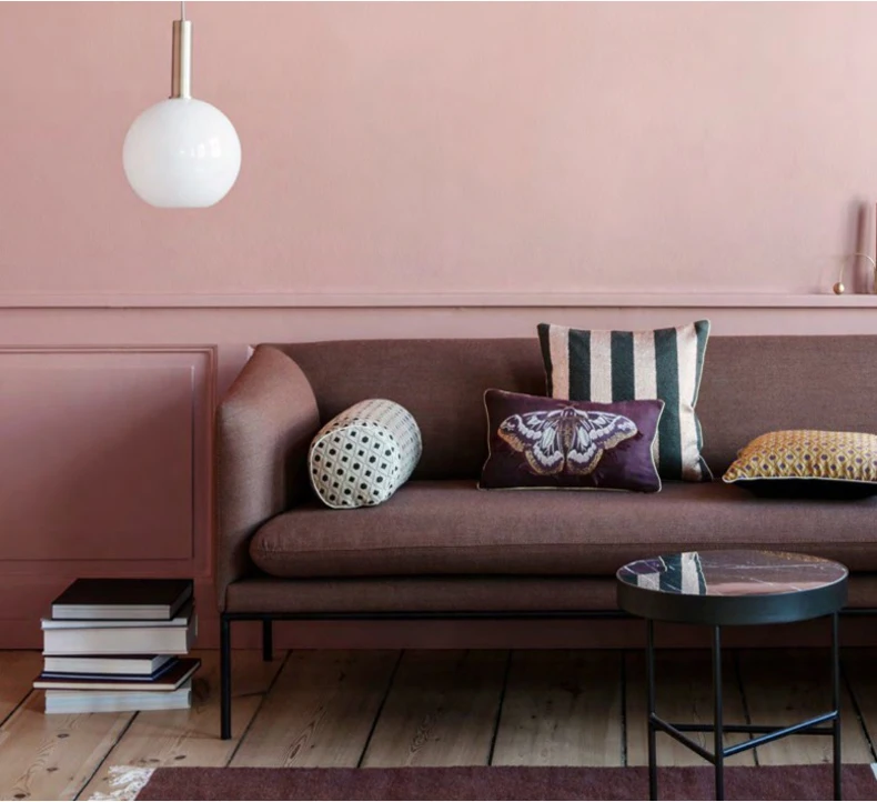 Современная люстра из стеклянного шара черная длинная кухонная Скандинавская