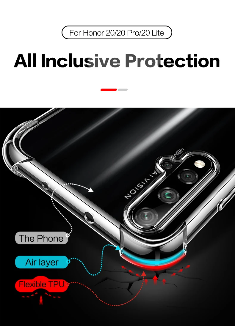 Прозрачный чехол для huawei p30 lite, чехол s для huawei p30 pro p 30 lite, светильник, силиконовый, ТПУ, противоударный чехол