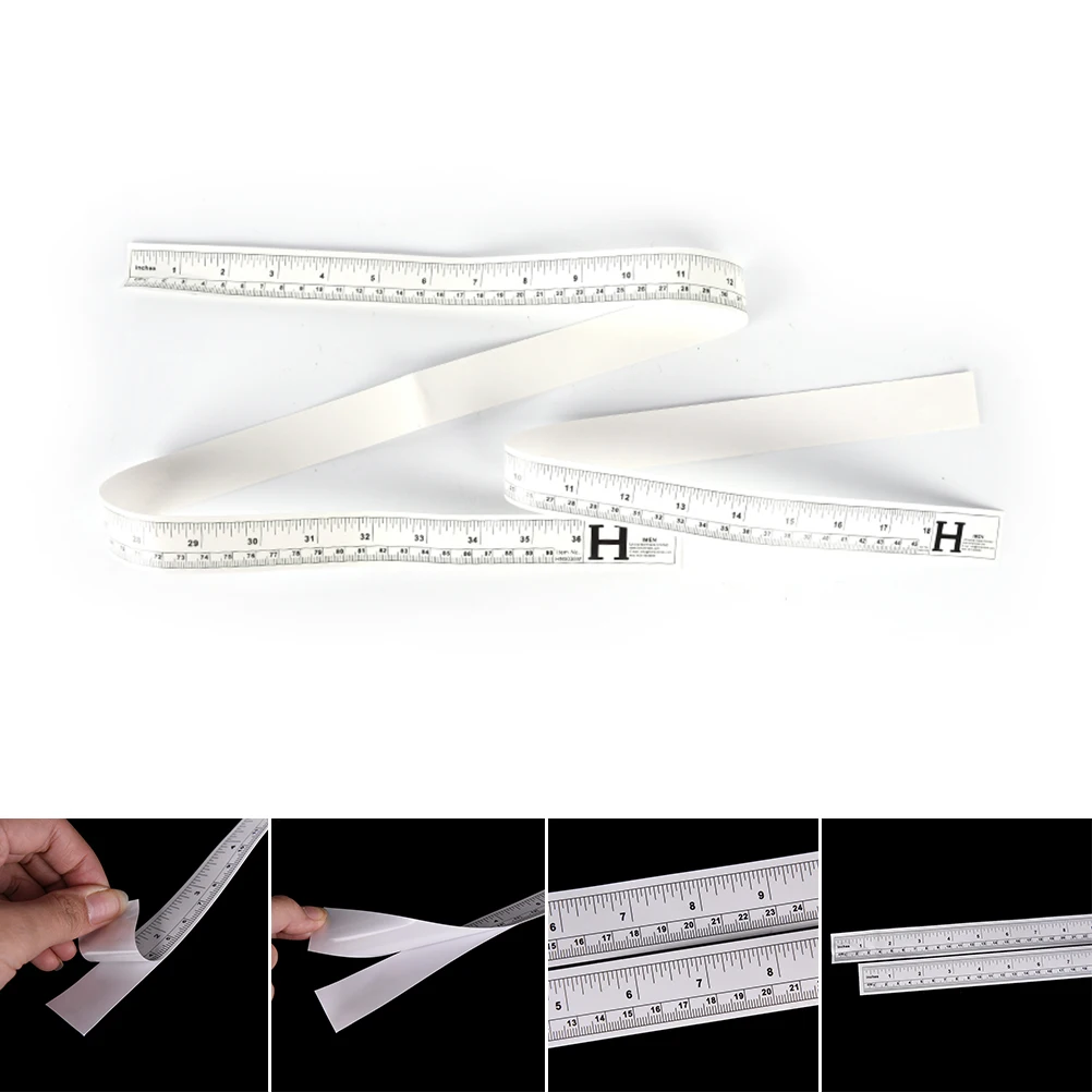 

2018 New Vinyl Metric Measure Soft Ruler Tape DIY Self Adhesive Measuring Tape Sticker Home Sewing Tool Accessory 45/90cm*2.8cm