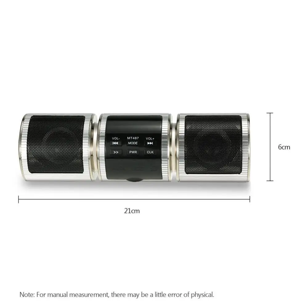 Bluetooth Motorcycle Stereo Speaker Motorbike MP3 Music Player FM Radio Adjustable Bracket Waterproof LED Display | Автомобили и