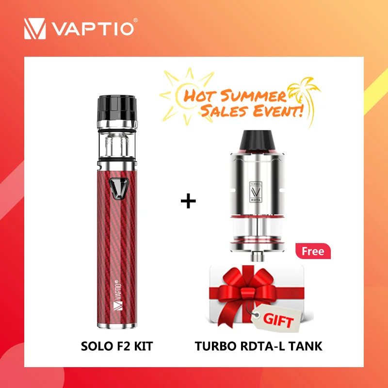 [Подарочный бак] 2200 мАч набор Vaptio Solo F2 электронных сигарет выходная мощность 50 Вт