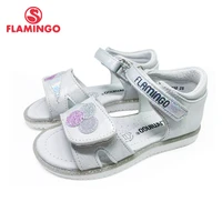 flamingo summer kids sandals hook loop flat arched design chlid casual princess shoes size 25 30 for girls 201s rf 18301831