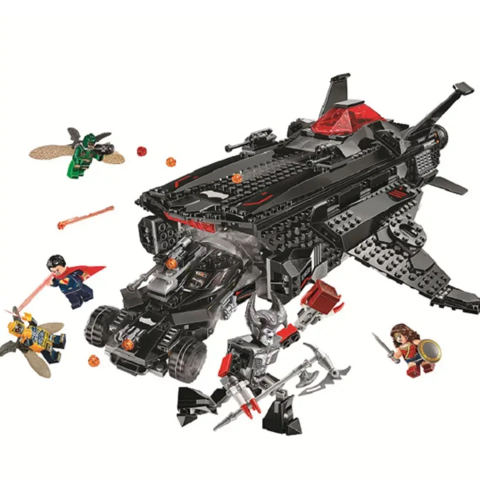 Batmaned Batmobile super heros Flying Fox 991 шт. Airlift Attack building block Набор совместимых 76087 игрушечных