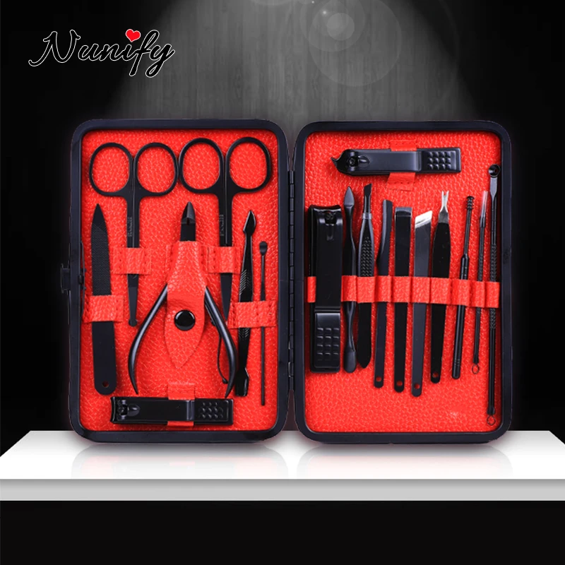 Nunify Black New Manicure Nail Clippers Pedicure Set Nail Cut Set Nail Cutters For Thick Nails Nail Cutter Tool Tip Knipper