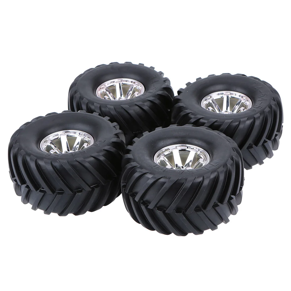 

4Pcs/Set 1/10 off-Road Wear-resistant Crush-resistant Monster Truck Tire Tyres for Traxxas HSP Tamiya HPI Kyosho RC Model Car