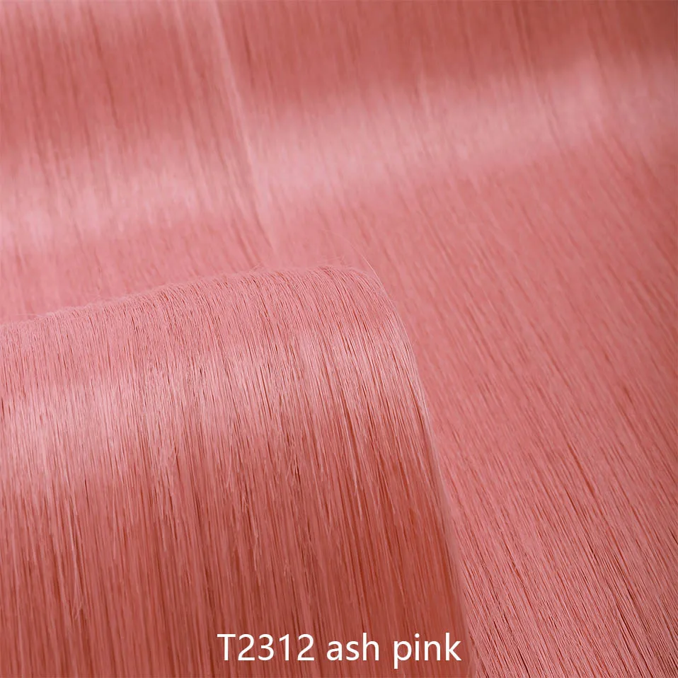 ash pink SNOILITE 26 дюймов Длинные прямые 5 клипс в одном куске Наращивание волос Синтетические зажимы в высокотемпературном волокне черный коричневый шиньон - Цвет: ash pink