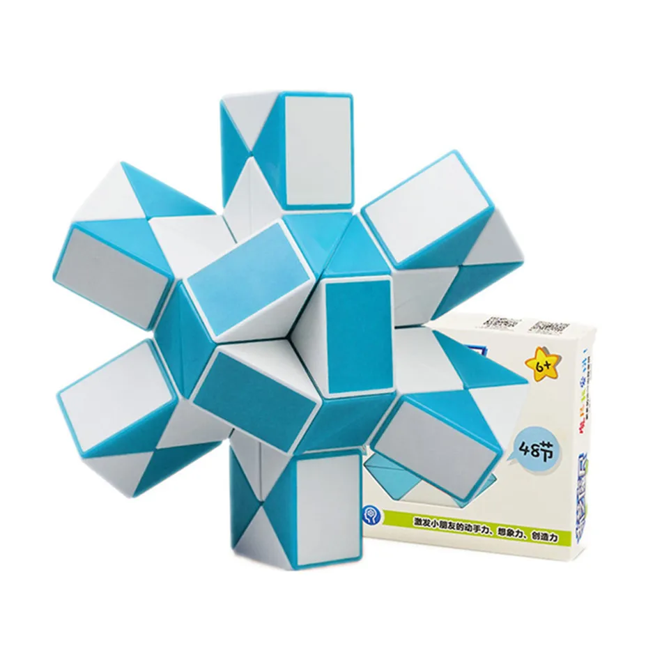 

Волшебная 3d-линейка Qiyi, куб, 48 сегментов, Волшебная змея, твист-куб, головоломка, детские развивающие игрушки для детей