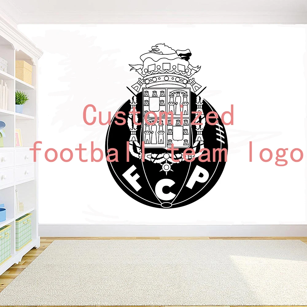 Съемное Украшение DIY стикер на стену индивидуальный Логотип Футбольной Команды
