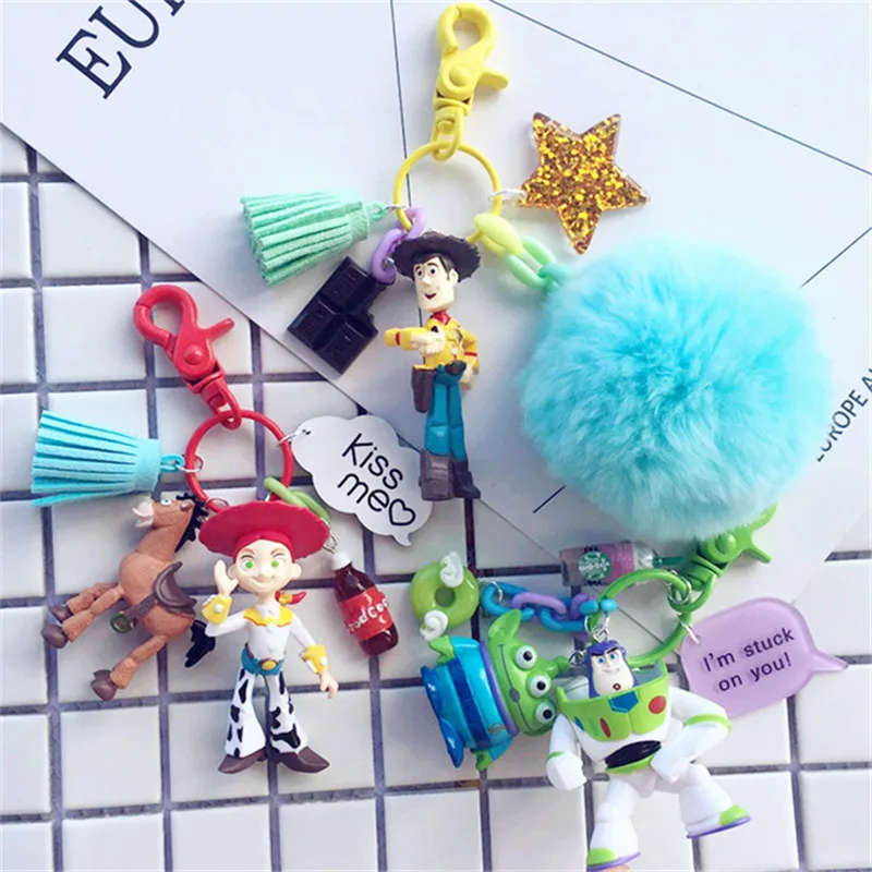 Новая игрушка история Брелок фигурка игрушки сумка с подвесками Шарм Базз Лайтер