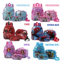 disney spider man childrens schoolbag cartoon primary school schoolbag frozen kindergarten childrens schoolbag three piece set