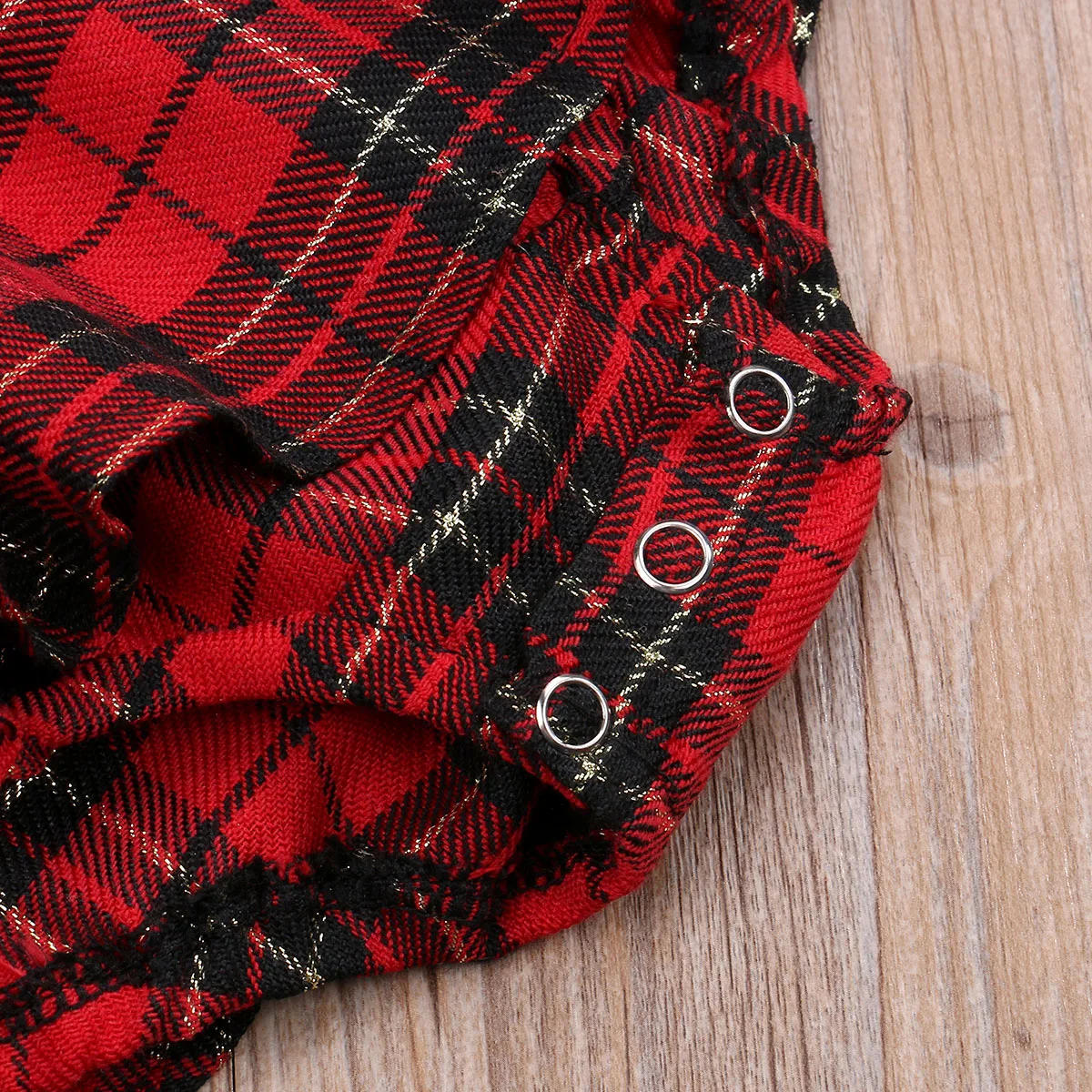 Red Plaid Loose Casual Princess Party Long Sleeve Dresses Headwear | Infant Toddler Kids Baby Girl Dress | Newborn Clothing 0-24M image 6