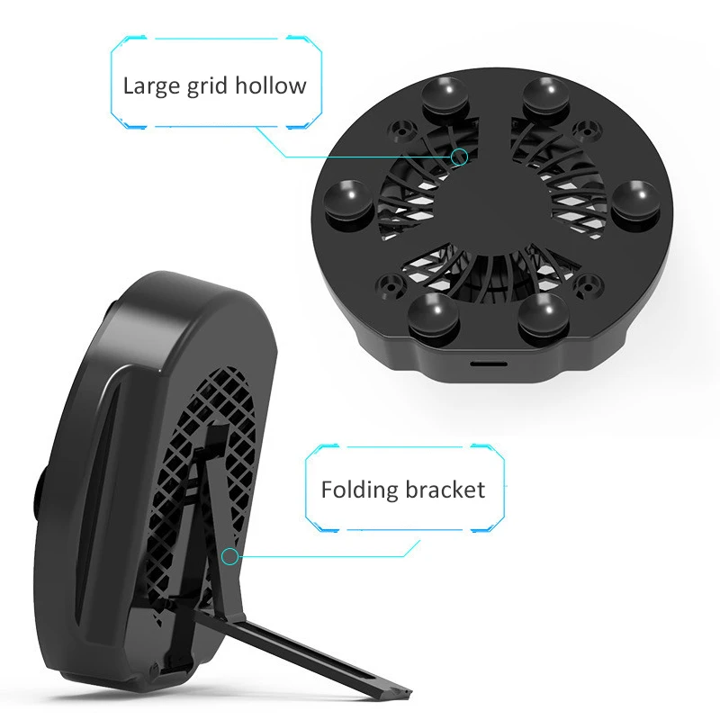 Universal Mobile Phone USB with Cooler Cooling Fan Gamepad Holder Stand Bank Radiator Mute Fan For Tablet Iphone Android
